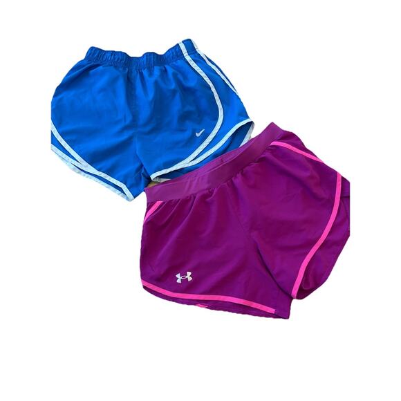 NIKE Dri Fit Women’s Running Shorts XS Tempo & Under Armour Athletic *Lot Of 2 - Picture 3 of 10